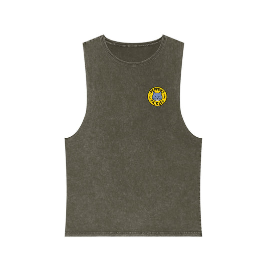 Stonewash Moss Tank Top — Logo